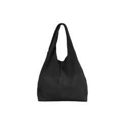 Suede Dalliea Bag, black