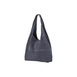 Suede Dalliea Bag, dark blue