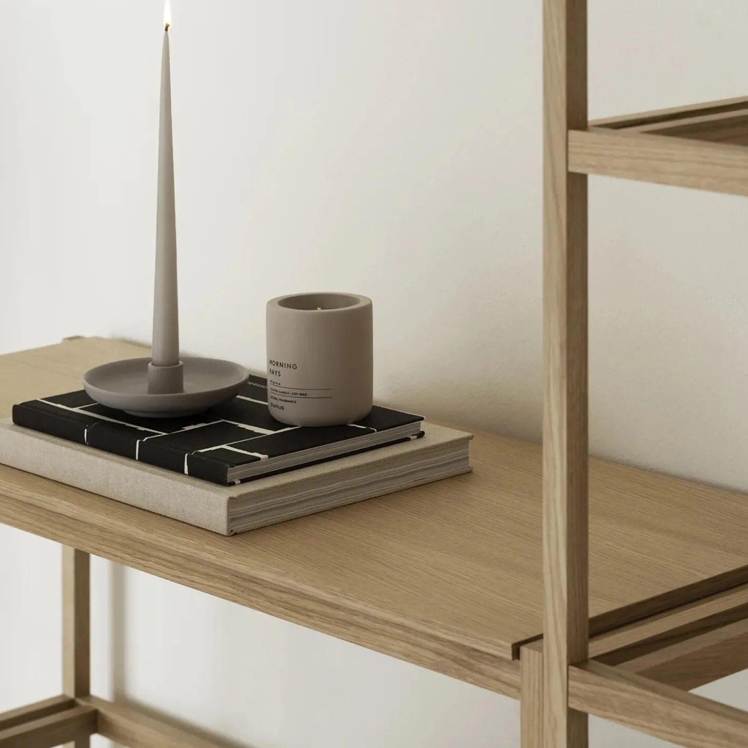 SUKOYA Wooden Shelf Small, natural lacquered