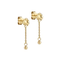 SunshineDrop øreringe, forgyldt