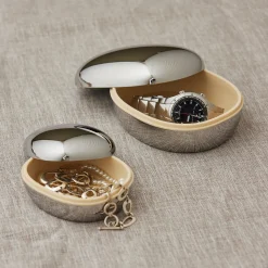 Superellipse Smykkeskrin Stor, blankt stål