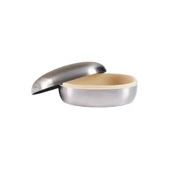 Superellipse Smykkeskrin Stor, børstet stål