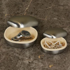 Superellipse Smykkeskrin Stor, børstet stål