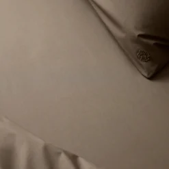 SUPIMA PERCALE fladt lagen, walnut