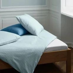 SUPIMA PINSTRIPE sengetøj, minimal blue