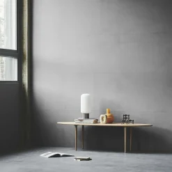 Surf Table, hvidolieret eg