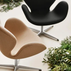 Svanen™ 3320 loungestol, black/grey 0198