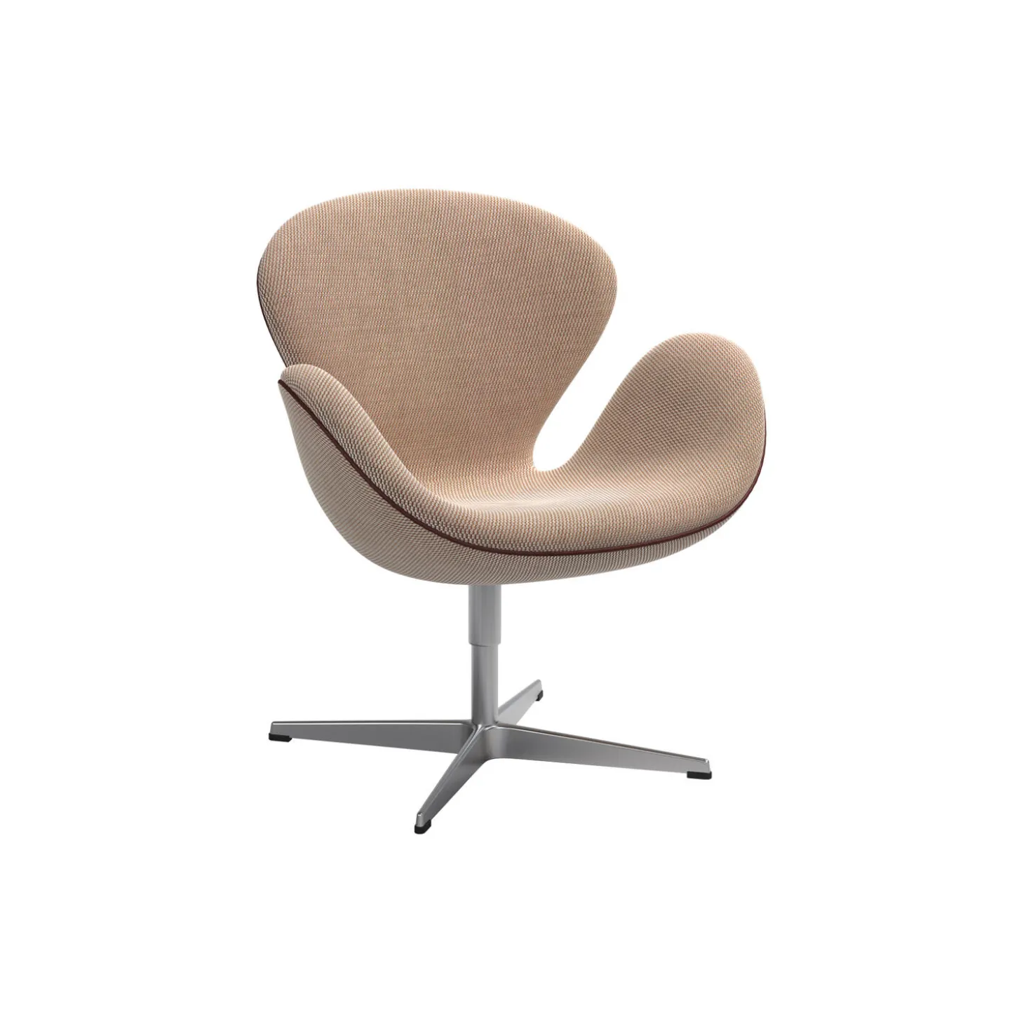 Svanen™ 3320 loungestol med keder Choice 2024, creme/brown 0428/chestnut
