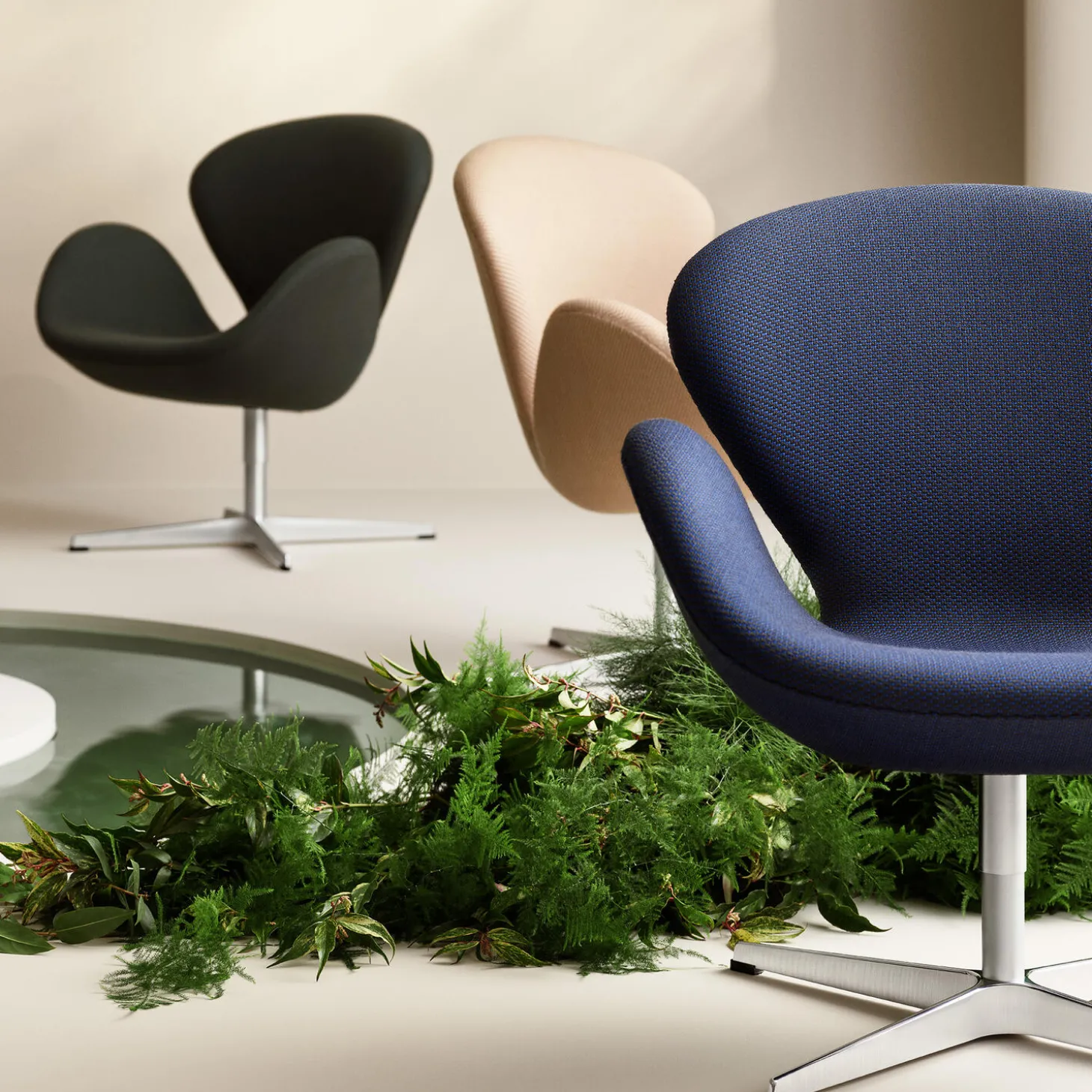 Svanen™ 3320 loungestol, sand/peach 0238