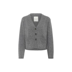 SvevaPW Cardigan, medium grey melange