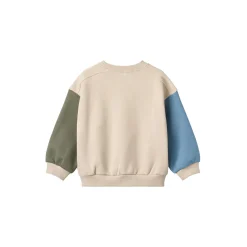 Sweatshirt L/S badge Elliot, offwhite