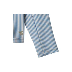 Swim T-shirt L/S Zip Ada, 9580 blue swim stripe