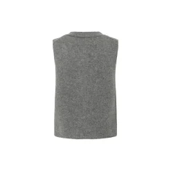 SylvaPW Waistcoat, medium grey melange