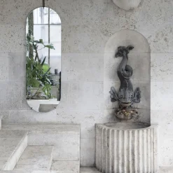 Tall Wall Mirror, black