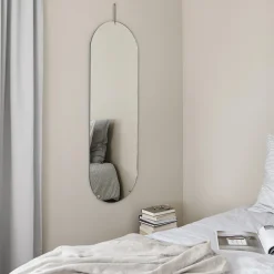 Tall Wall Mirror, brass