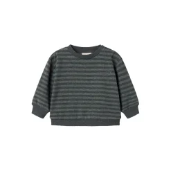 Tammas B Sweatshirt, forest stripe mel.