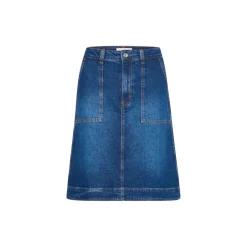 TammiePW Skirt, medium dark blue denim