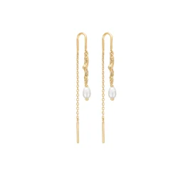 Tangled øreringe, forgyldt sølv