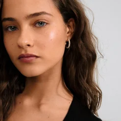 TATUM hoops Large, guldbelagt