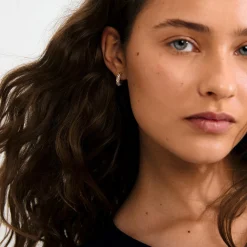 TATUM hoops Small, guldbelagt