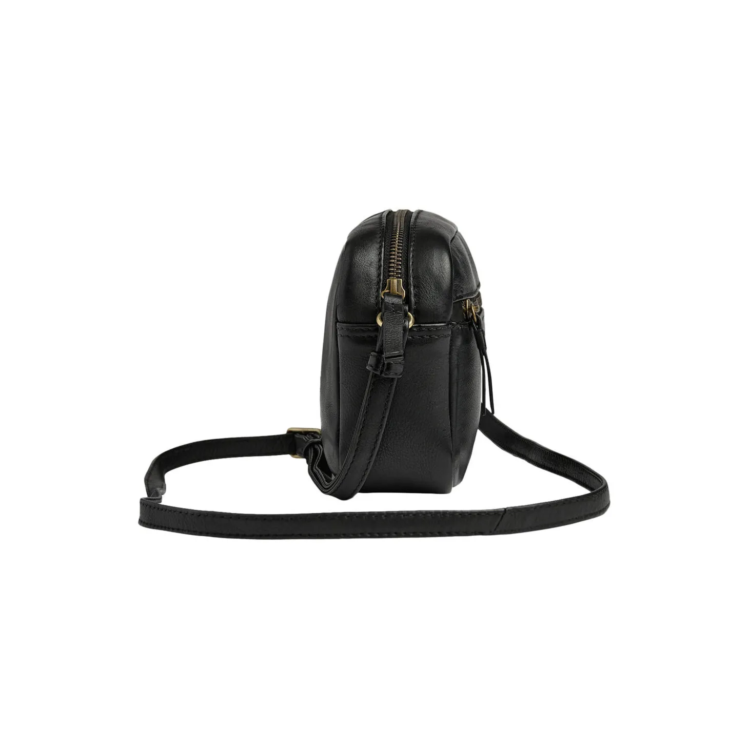 TerraMBG Crossbody Bag Soft Vintage, black w/br. gold