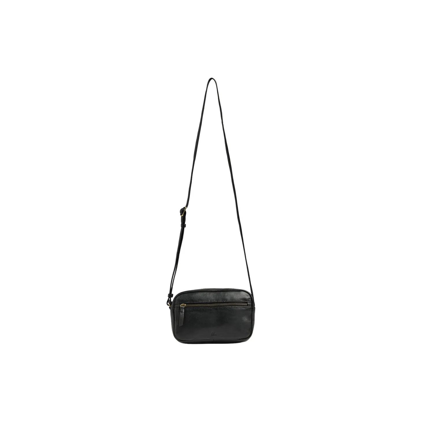 TerraMBG Crossbody Bag Soft Vintage, black w/br. gold