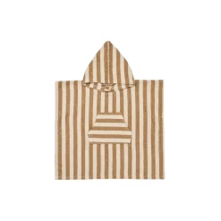 Terry Poncho Lille, 9524 cappucino stripe