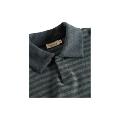 Thanos Polo Sweat, forest stripe mel.