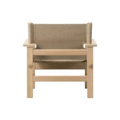 The Canvas Chair loungestol med hynde, sæbebehandlet eg/kanvas