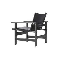 The Canvas Chair loungestol, sortlakeret eg/sort