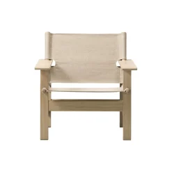 The Canvas Chair loungestol, sæbebehandlet eg/kanvas