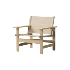 The Canvas Chair loungestol, sæbebehandlet eg/kanvas