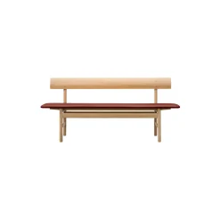 The Mogensen Bench bænk, sæbebehandlet eg/burnt sienna