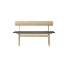 The Mogensen Bench bænk, sæbebehandlet eg/black