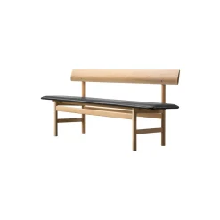 The Mogensen Bench bænk, sæbebehandlet eg/black