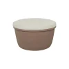 The Pouf, earth/ivory