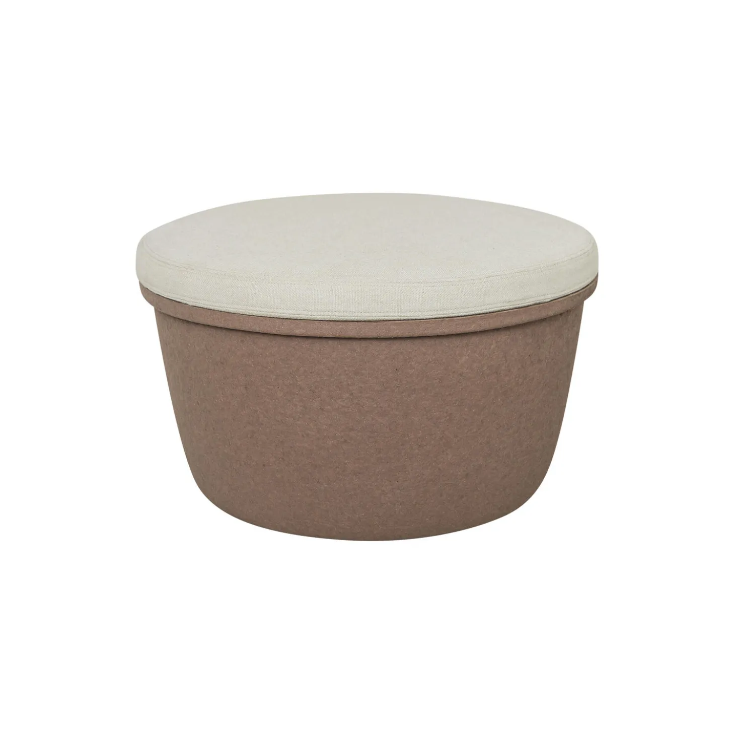 The Pouf, earth/ivory
