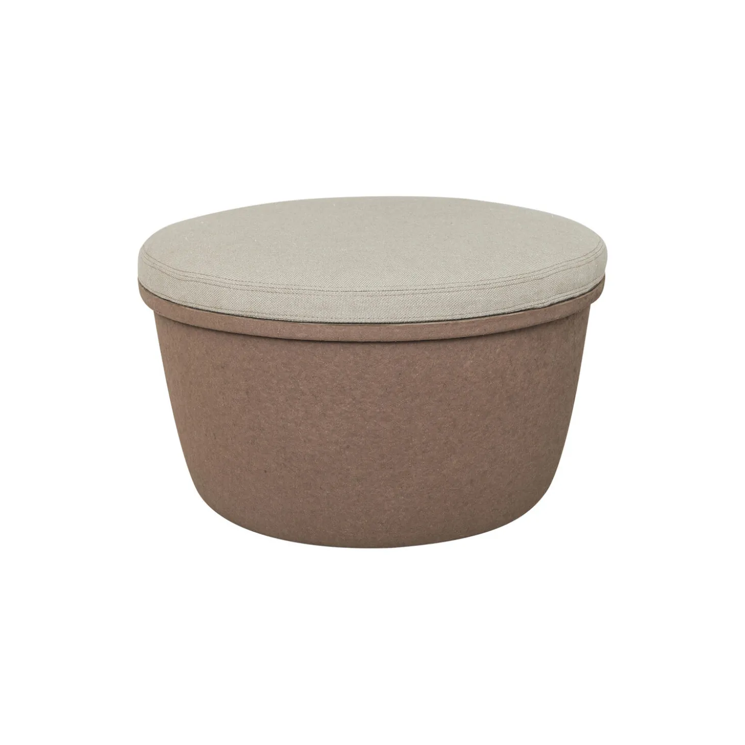 The Pouf, earth/taupe