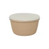 The Pouf, terracotta/ivory