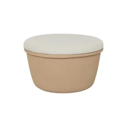 The Pouf, terracotta/ivory