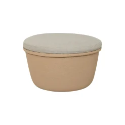 The Pouf, terracotta/taupe