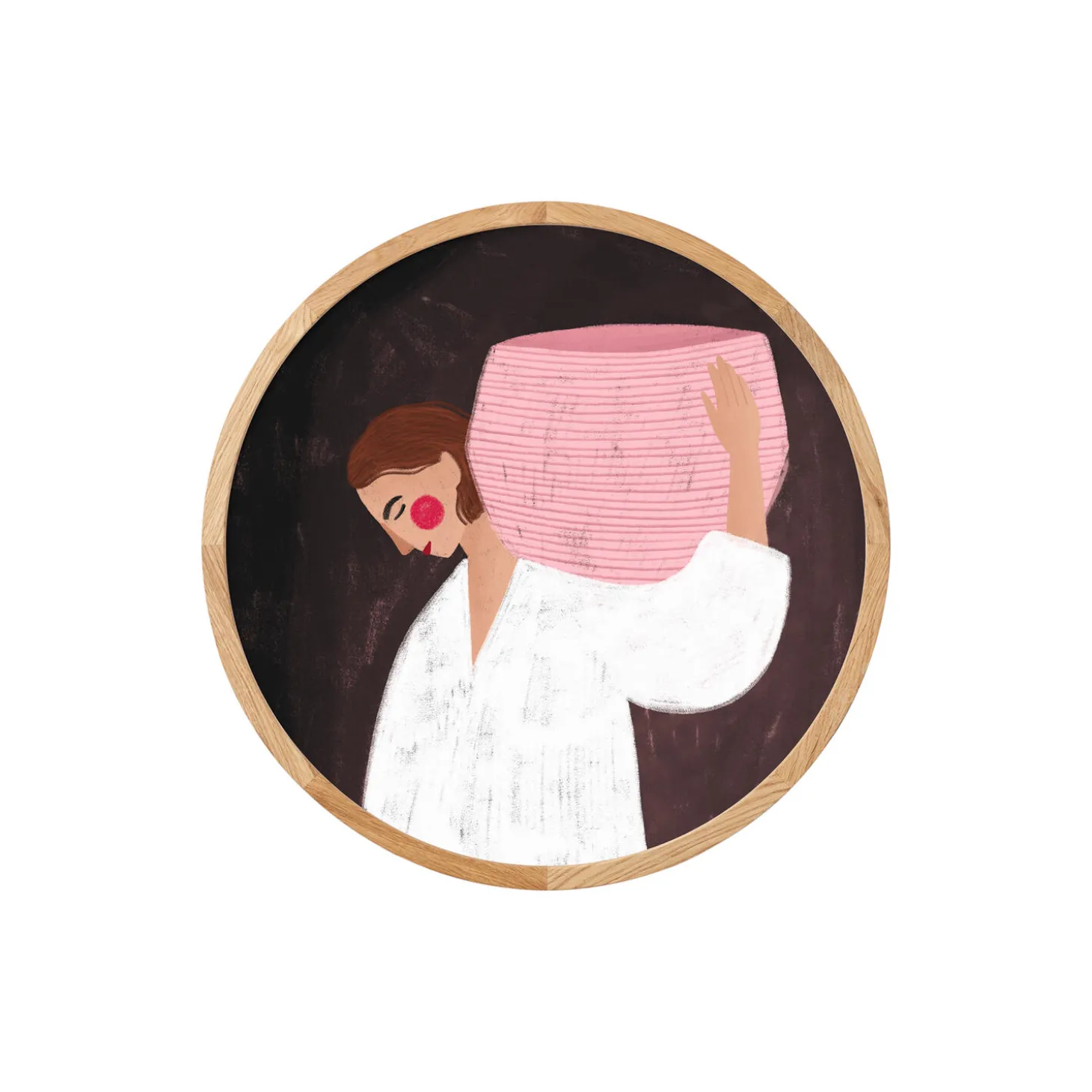 The Woman with the Pink Basket