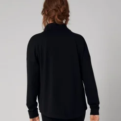 Thermal joggingbluse, black