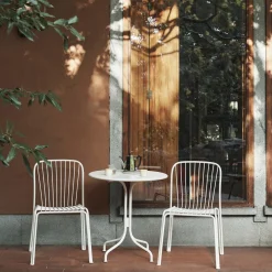 Thorvald SC96 Outdoor Café Table Round, ivory