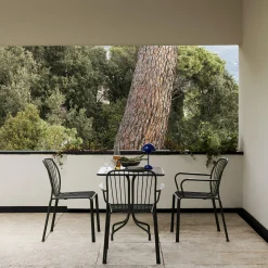 Thorvald SC97 Outdoor Café Table Square, bronze green