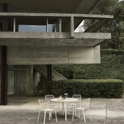 Thorvald SC98 Outdoor Dining Table, ivory