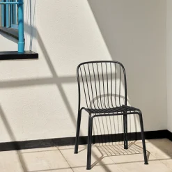 Thorvald SC94 Outdoor Side Chair, warm black