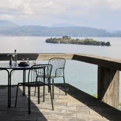 Thorvald SC94 Outdoor Side Chair, bronze green