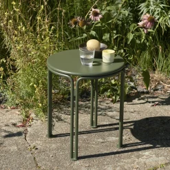 Thorvald SC102 Outdoor Side Table, bronze green