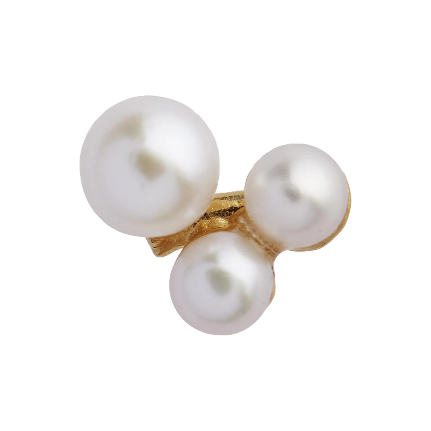 Three Pearl Berries Earring